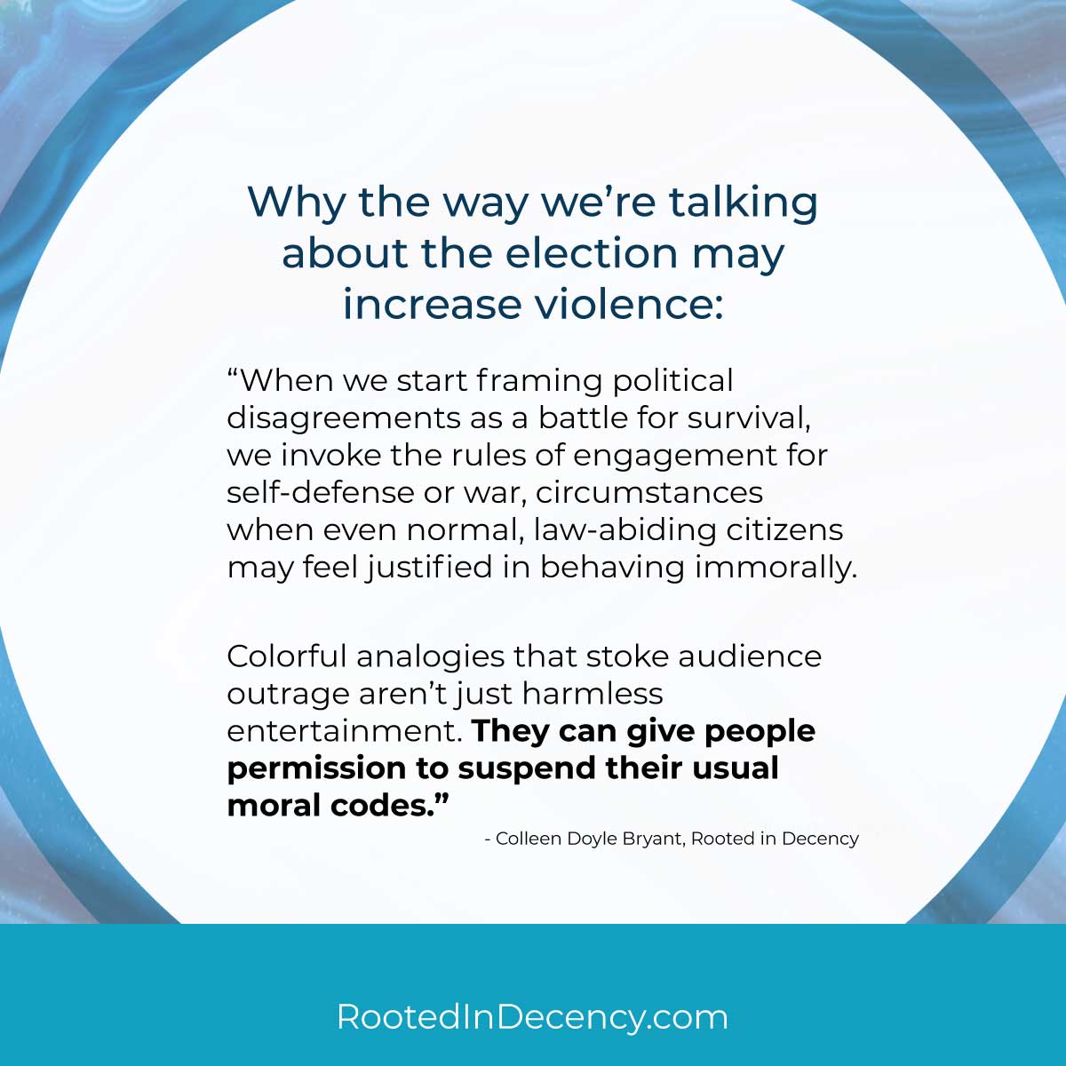 Why the words we use to talk about the US Presidential election may increase violence